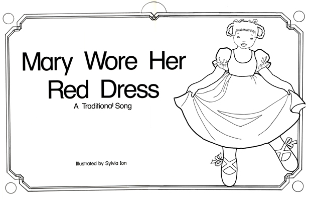 Mary wore her top red dress